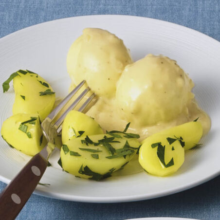 Senfeier zu Petersilienkartoffeln Senfeier zu Petersilienkartoffeln