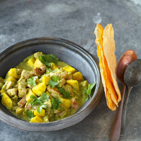Grünes Curry mit Schweinefilet Grünes Curry mit Schweinefilet