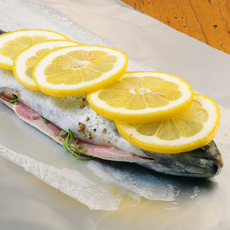 Folien-Forelle mit Kapernbutter Folien-Forelle mit Kapernbutter