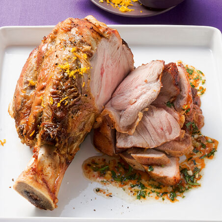 Kalbshaxe mit Orangen-Gremolata Kalbshaxe mit Orangen-Gremolata