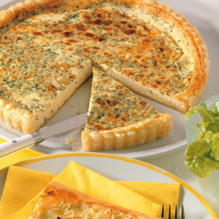 Blätterteigquiche mit Käse Blätterteigquiche mit Käse