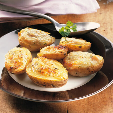 Überbackene Kartoffelkanus Überbackene Kartoffelkanus