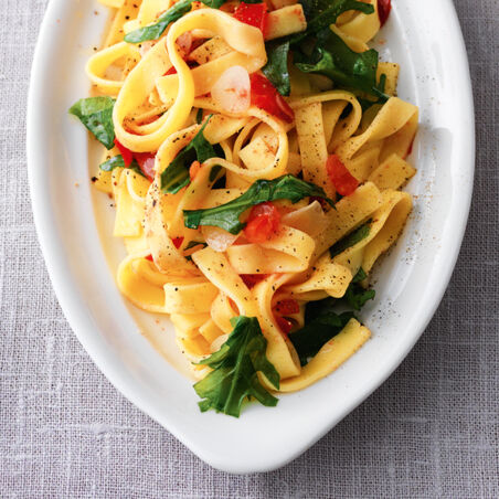 Tomaten-Rucola-Nudeln Tomaten-Rucola-Nudeln