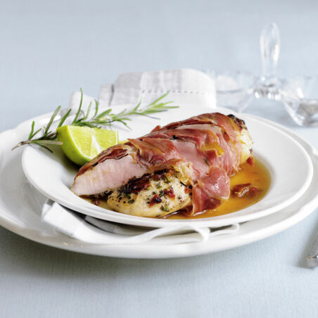 Hähnchenbrust im Schinkenmantel Hähnchenbrust im Schinkenmantel