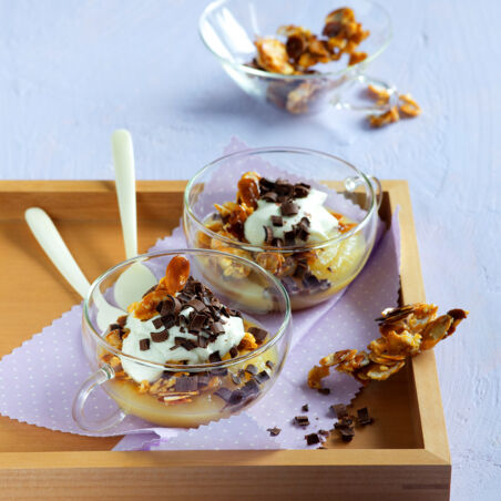 Apfeltraum mit Karamellmandeln Apfeltraum mit Karamellmandeln