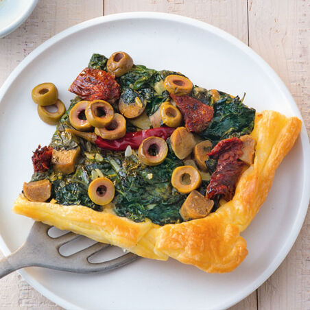 Spinat-Blätterteigtarte Spinat-Blätterteigtarte