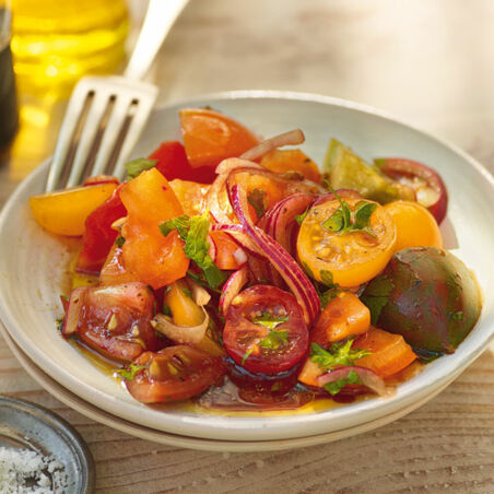 Tomatensalat aus »Goldäpfeln« Tomatensalat aus »Goldäpfeln«