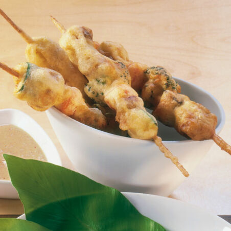 Gemüsespieße im Backteig Gemüsespieße im Backteig