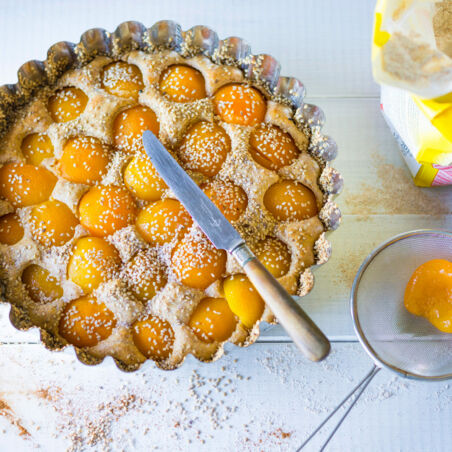 Aprikosenvollkornkuchen Aprikosenvollkornkuchen