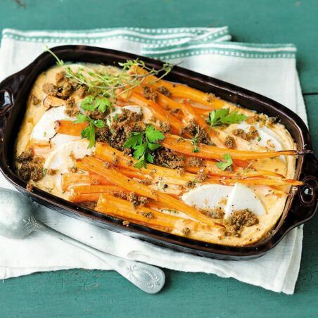 Kohlrabi-Möhren-Auflauf Kohlrabi-Möhren-Auflauf