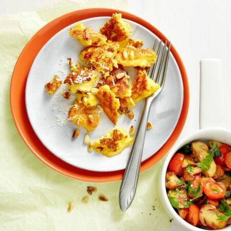 Polenta-Schmarren mit Pilzen Polenta-Schmarren mit Pilzen