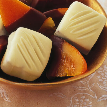 Würzige Pralinen mit Koriander Würzige Pralinen mit Koriander