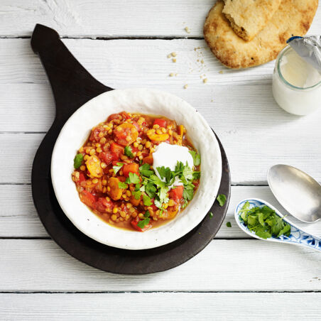 Linsencurry mit Paprika Linsencurry mit Paprika