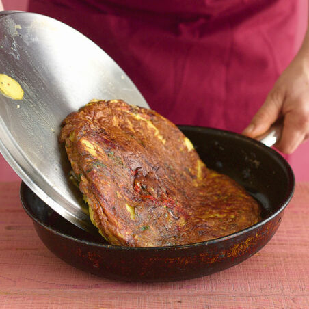 Tortilla mit Paprika und Chili Tortilla mit Paprika und Chili