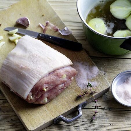 Eingemachtes Schweinefleisch Eingemachtes Schweinefleisch