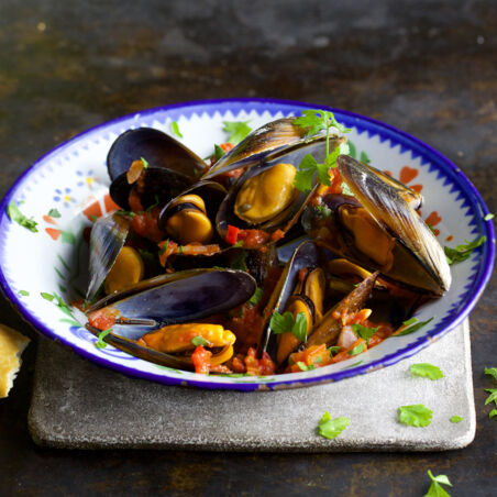 Muscheln in Tomatensauce Muscheln in Tomatensauce