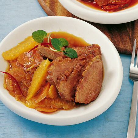 Ente mit Orangen Ente mit Orangen