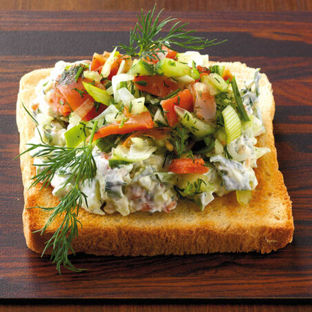 Toast mit Lachs-Aufstrich Toast mit Lachs-Aufstrich
