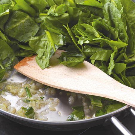 Spinat-Toast mit Lammfilet Spinat-Toast mit Lammfilet