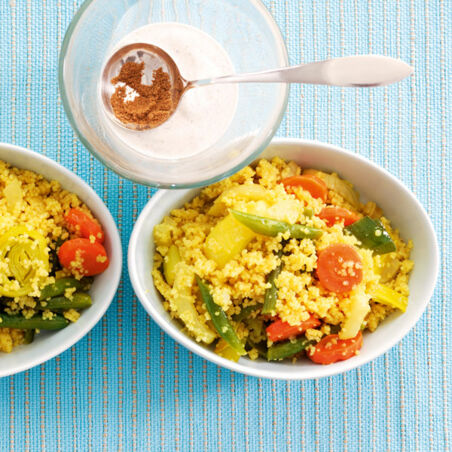 Gemüsecouscous mit Curry Gemüsecouscous mit Curry