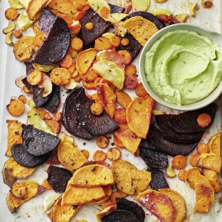 Ofengemüse mit Avocado-Aioli Ofengemüse mit Avocado-Aioli