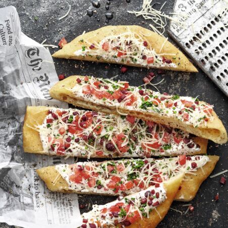 Langos à la Flammkuchen Langos à la Flammkuchen