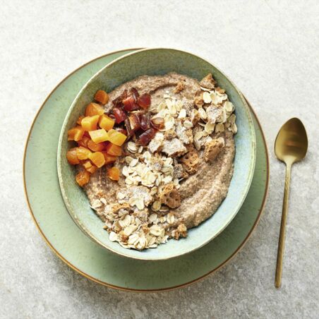 Knusprige Hirse Bowl mit Aprikosen Knusprige Hirse Bowl mit Aprikosen