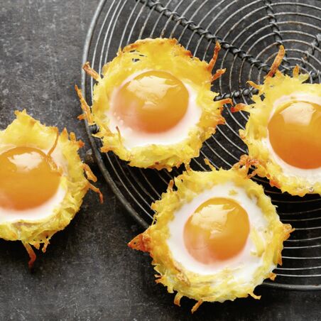 Rösticups mit Spiegelei Rösticups mit Spiegelei