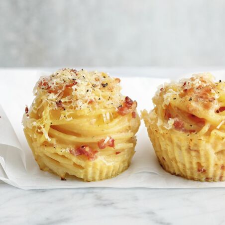 Spaghetti-Carbonara-Muffins Spaghetti-Carbonara-Muffins