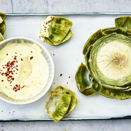 Artischocken mit Zitronen-Aioli Artischocken mit Zitronen-Aioli