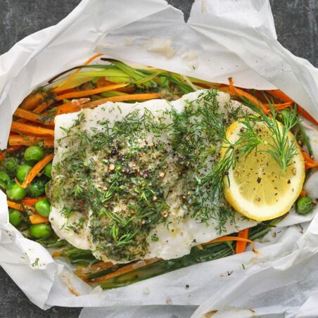 Kabeljau in Papierhülle Kabeljau in Papierhülle