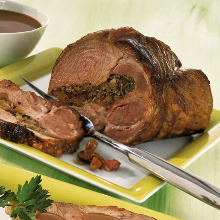 Gefüllter Schweinenacken Gefüllter Schweinenacken