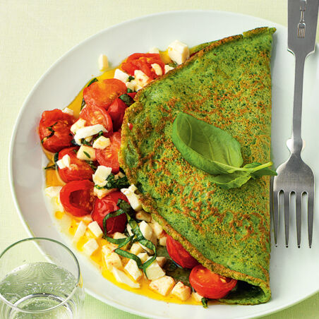 Spinatpfannkuchen Spinatpfannkuchen