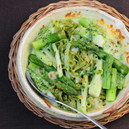 Grüner Nudelauflauf Grüner Nudelauflauf