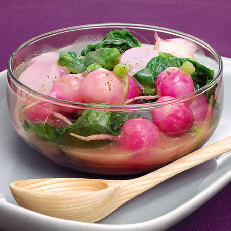 Glasierte Radieschen Glasierte Radieschen