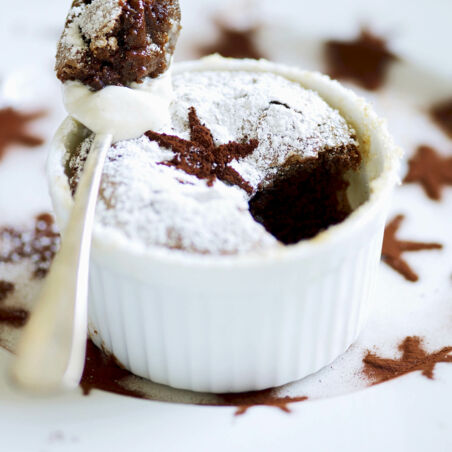 Warmes Pralinensoufflé Warmes Pralinensoufflé