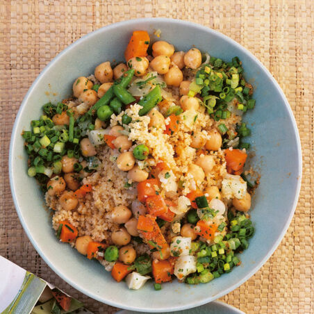 Gemüse-Couscous mit Kichererbsen Gemüse-Couscous mit Kichererbsen