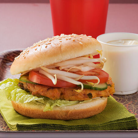 Tofu-Sprossen-Burger Tofu-Sprossen-Burger