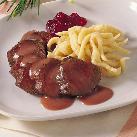 Hasenrücken in Bordeaux Hasenrücken in Bordeaux