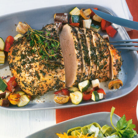 Putenbrust mit Champignongemüse Putenbrust mit Champignongemüse