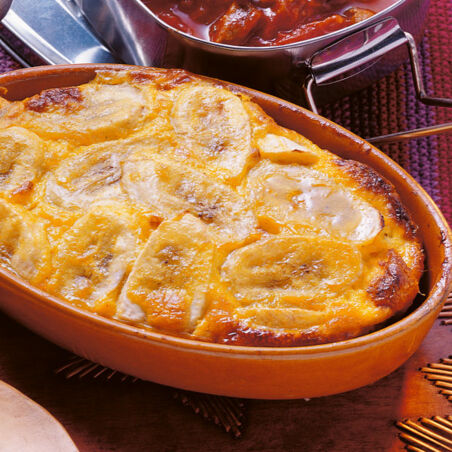 Hackauflauf mit Bananen Hackauflauf mit Bananen