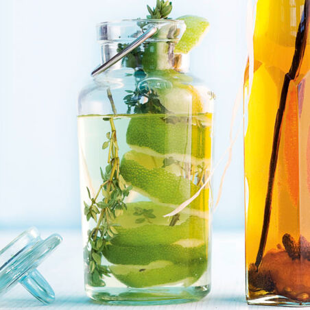 Limetten-Thymian-Essig Limetten-Thymian-Essig