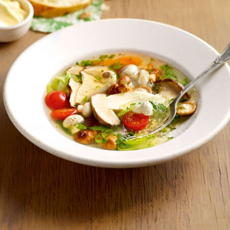 Tellersülze mit Pilzen Tellersülze mit Pilzen