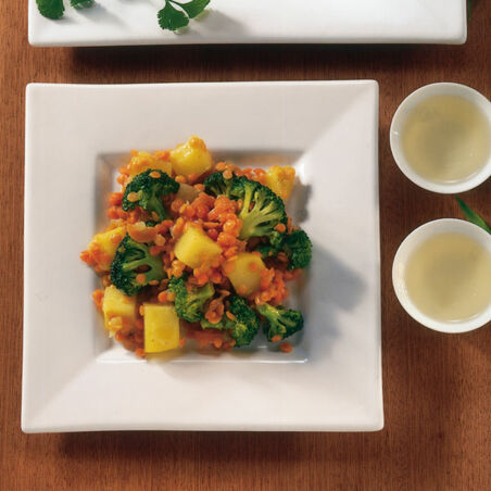 Thai-Gemüse mit roten Linsen Thai-Gemüse mit roten Linsen