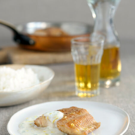 Welsfilet mit Rettichschaum Welsfilet mit Rettichschaum
