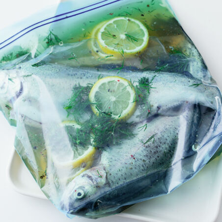 Golden geräucherte Forelle Golden geräucherte Forelle