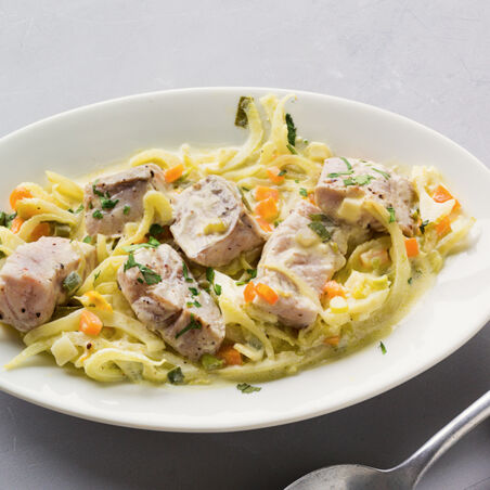 Fenchelgemüse mit Seelachs Fenchelgemüse mit Seelachs