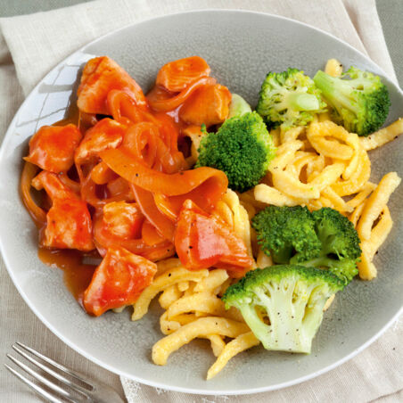 Geschnetzeltes mit Spätzle Geschnetzeltes mit Spätzle