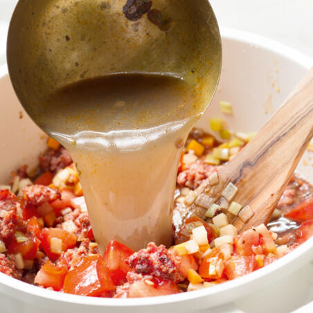 Linsensuppe mit Bratwurst Linsensuppe mit Bratwurst