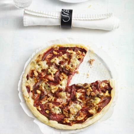 Rote-Bete-Gorgonzola-Quiche Rote-Bete-Gorgonzola-Quiche